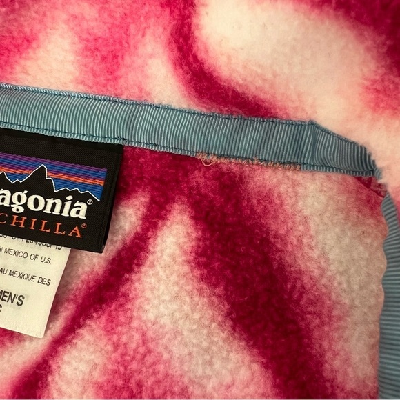 Patagonia Synchilla Tie Die Snap Pullover Pink Diamond - Picture 12 of 13